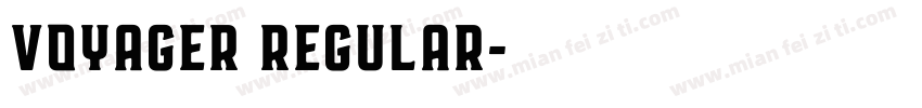 Voyager Regular字体转换
